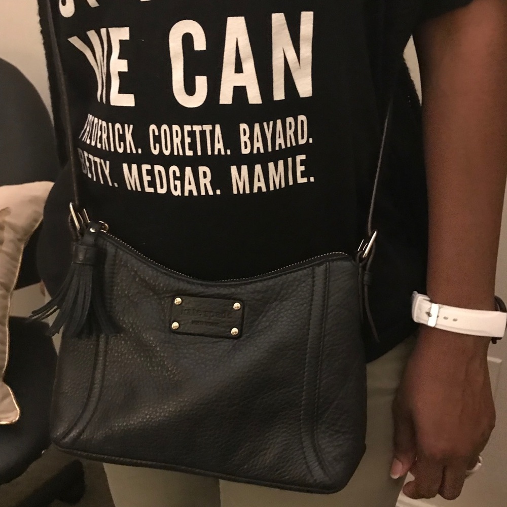 KATESPADE crossbody bag with tassel &gold hardware
